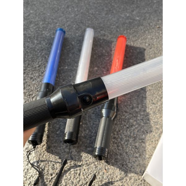 LED Warning Flashing Road Baton for Traffic & Security Lights – 45cm 54cm Rechargeable/Battery