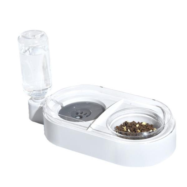 Ceramic Pet Feeder Bowls Set 15 Degree Tilted Platform For Water Food