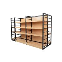 Merchandisage visuel de vente au détail de Crystal Wood Display Shelving Units de livre
