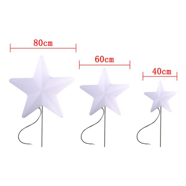 Crescent Moon Star Landscape Lamp Lawn Grass Courtyard Beautiful Decoration