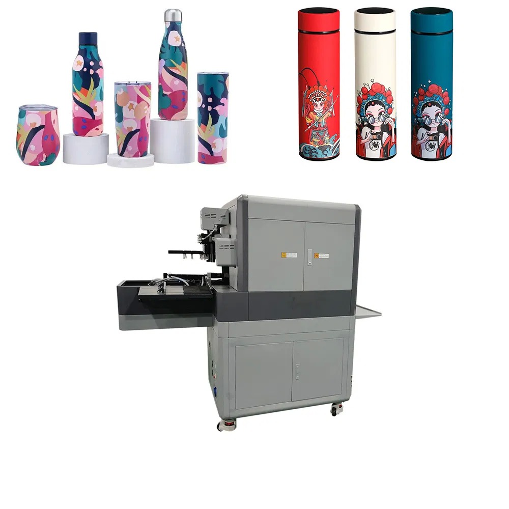 Factory Supply UV Cylinder Printer for Tumblers and Cups 360 Seamless