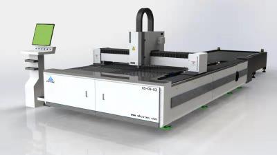 Machine automatique de coupeur de laser de tube de fer d'ODM pour la tôle 5000W