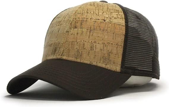Sarja feita sob encomenda adulta Mesh Adjustable Truck Sport Cap do tampão do camionista do painel de Logo Cork 5 58CM