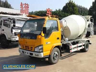 ISUZU 600P 3CBM Concrete Mixer Truck Using for Concrete Mixing Plant