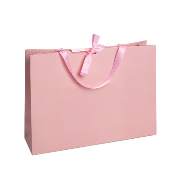 Apparel Packaging Paper Bag with Customer's Logo and CMYK 4 Color Offset Printing
