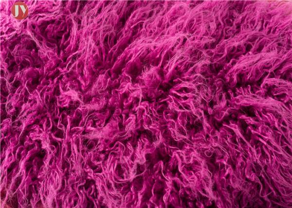 Toys Mongolian Fur Fabric , Upholstery Super Luxury Faux Fur Fabric Hometextile