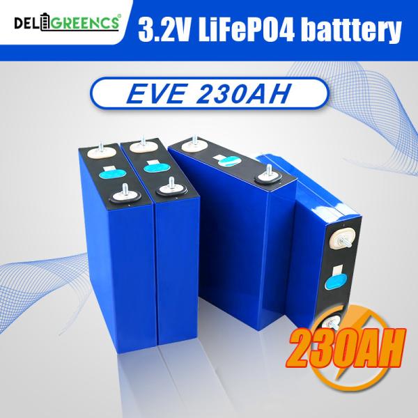 3.2V 230Ah Prismatic LiFePO4 Battery for DIY Solar Storage with 2000 Cycle Life