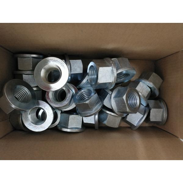 M24-3.0 Hex flange nuts DIN6923 Non-Serrated Zinc plated ISO4161 Steel Grade 8