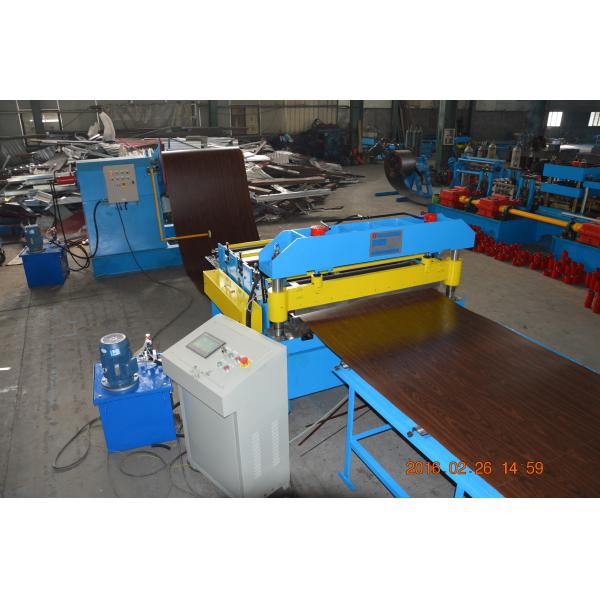 Простая обрабатыванная изделие на определенную длину линия стальная разрезая линия для гальванизированного алюминиевого пятна листа