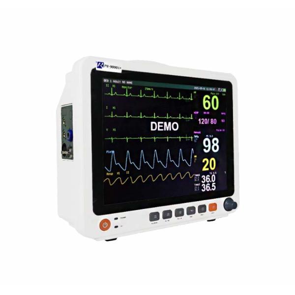 6-Parameter Patient Monitor with Trolley Bedside and Electric Power Source 1 Year Warranty