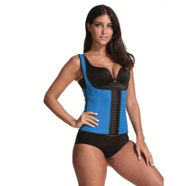 9 Steel Boned Latex Waist Trainer Shouler Strap Women Sexy Corset
