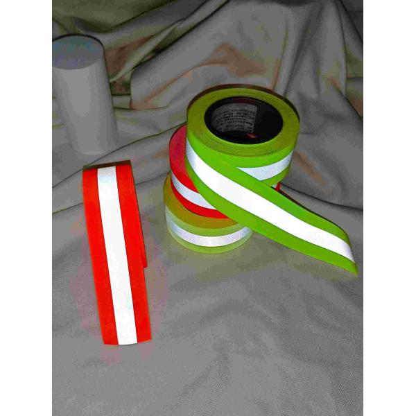 лента  желтая или оранжевая красная отражательная на EN Fabric2 20471 одежды огнезамедлительный отражательный