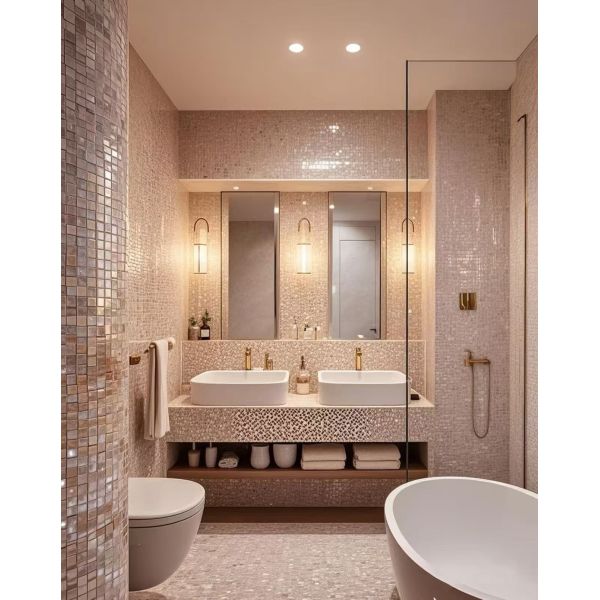 Flowers Ceramic Matt Finish Wall Tiles Waterproof Non-slip Porcelain Tile for Bathroom Kitchen Wall and Floor Decoration