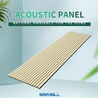 100% Poliéster+MDF Com Folheado Placa Acústica Forma Quadrada Insonorização