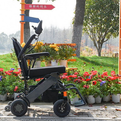 Lightweight Lithium Battery Electric Foldable Wheelchair 6km/h