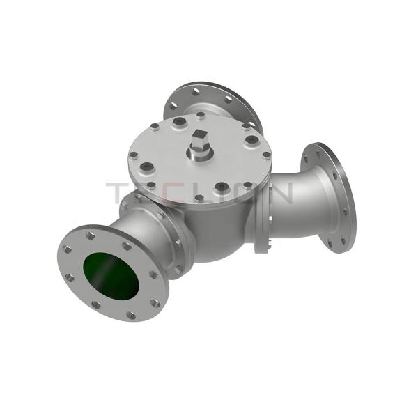 Stainless Steel Powder Gravity Pneumatic Diverter Valve 3 Way 73KG