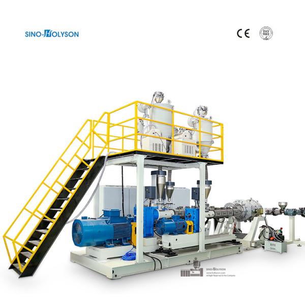 ABC 3 camadas HDPE/PP máquina de fabricação de tubos para tubos de abastecimento de água de HDPE 110-350mm