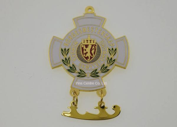 70*3mm Soft Enamel Medal  / Sports Awards Custom Diecast Medals