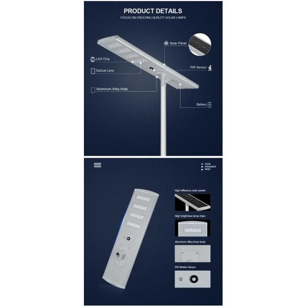 60w 90w 120w 150w IP67 интегрировало на открытом воздухе уличный свет СИД солнечный