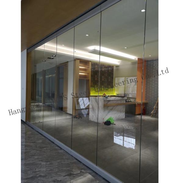 Office Room Dividers Manual Movable Sliding Glass Partition Wall