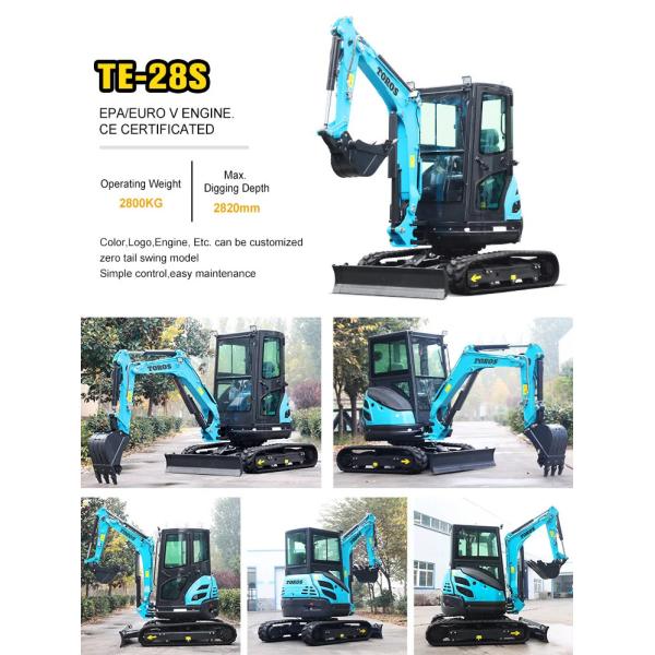 Toros 3,5 тонны мини экскаватор с двигателем Kubota Micro Digger Mult Functions bagger