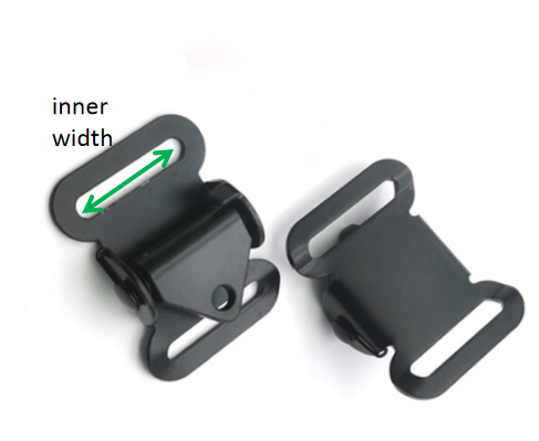Металл Adjustmentable пряжки Не-выскальзывания ремня пряжки кулачка webbing весны Tightener металла