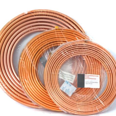 ASTM B280 Pancake Copper Tube C12200 C2400 Air Conditioning Refrigeration Coil Pipes