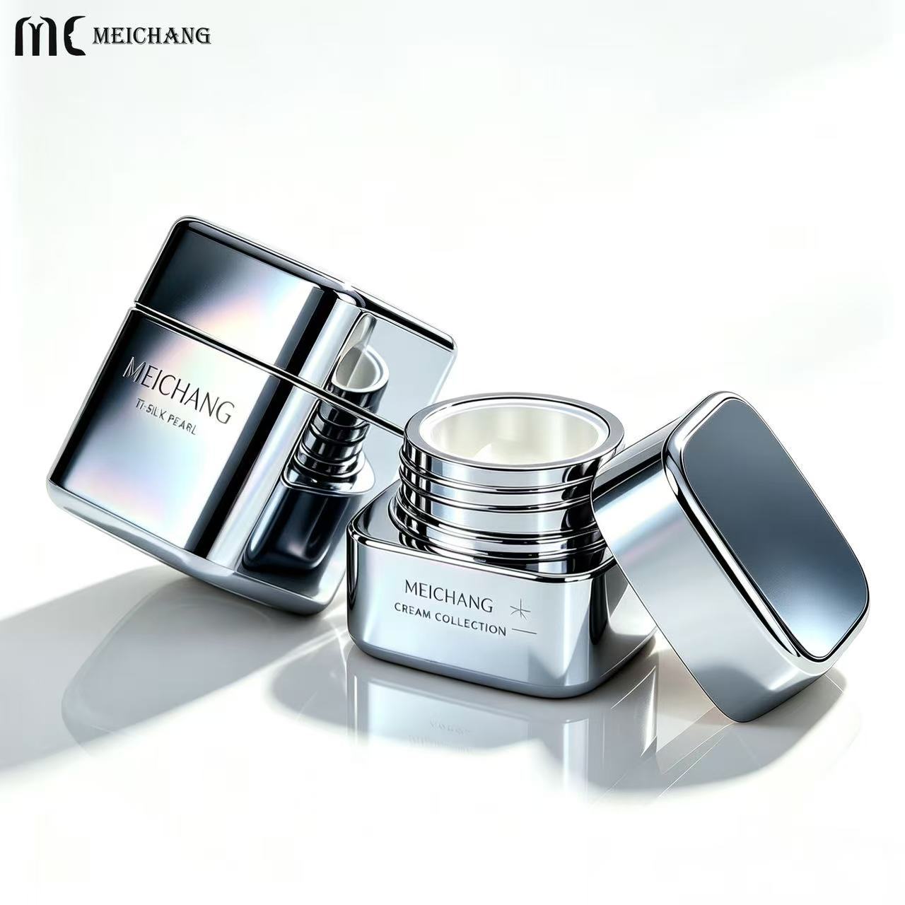30g 50g Square PET Cream Jar with Wide Mouth(MC-P-567)