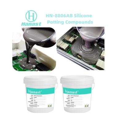 Gels de silicone pour appareils électroniques à faible viscosité