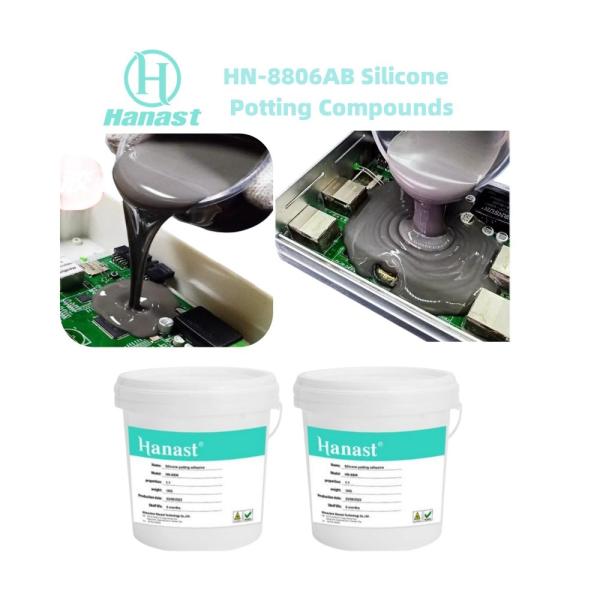 Waterproof Thermal Conductive Liquid Clear Silicone Rtv Gel For Electronics Low Viscosity Waterproof