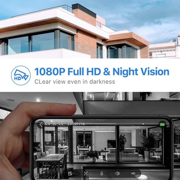 Smart Battery Video WiFi Video Doorbells Night Vision 1080P HD Camera Doorbell