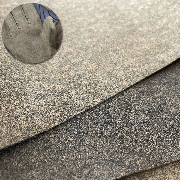 Durable Faux Leather Micro Suede Fabric - Skin Touch & Eco-Conscious Designs Dot Pattern