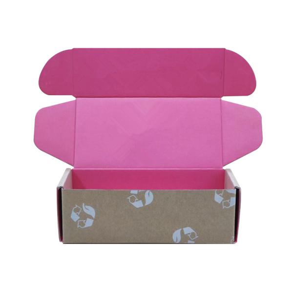 Eco Friendly Food Packing Boxes Custom Colored Printed Flat Corrugated Packaging Box