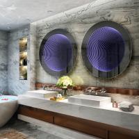 Capteur de mouvement Commutateur LED Infinity Miroir de salle de bain Facile à installer Personnalisable