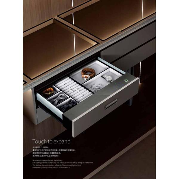 Digital Touch Screen Password Wardrobe Cabinet Fingerprint Drawer Lock Box Jewelry Key Safe Box