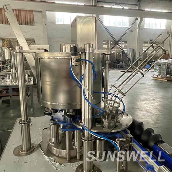 Soda Water ISO Aluminum Beverage Can Filling Machine Can Sealing Transparent