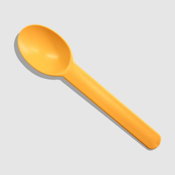 Small Dessert Spoons Made of Biodegradable Cornstarch with Customized Logo and Color