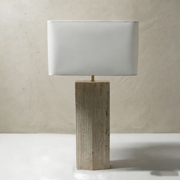 Adjustable Height Marble Body Dimmable LED Floor Lamp for Modern Living Room and Bedside Lighting
