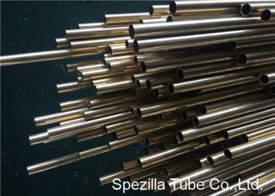 Tubo de bronze de alumínio de CuZn20Al2As, permutador de calor do cobre de ASME SB395 que solda CZ110