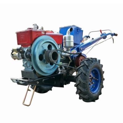 Horizontal Mini 9.68kw 12HP 2 Wheel Walking Tractor 4 Strokes For Garden