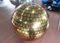Bola inflável do espelho da decoração inflável enorme reflexiva inflável material reflexiva do casamento das bolas do disco da bola do espelho