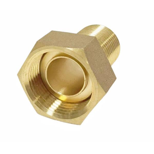 Соединитель 1.6Mpa счетчика воды латунной арматуры шестиугольника ANSI неэтилированный