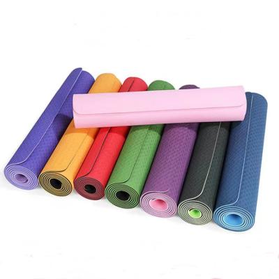 Tapete de ioga para casa antiderrapante personalizado TPE 6 mm esportes pilates tapete de ioga para exercícios