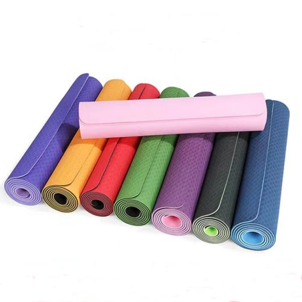 Tapete de ioga para casa antiderrapante personalizado TPE 6 mm esportes pilates tapete de ioga para exercícios