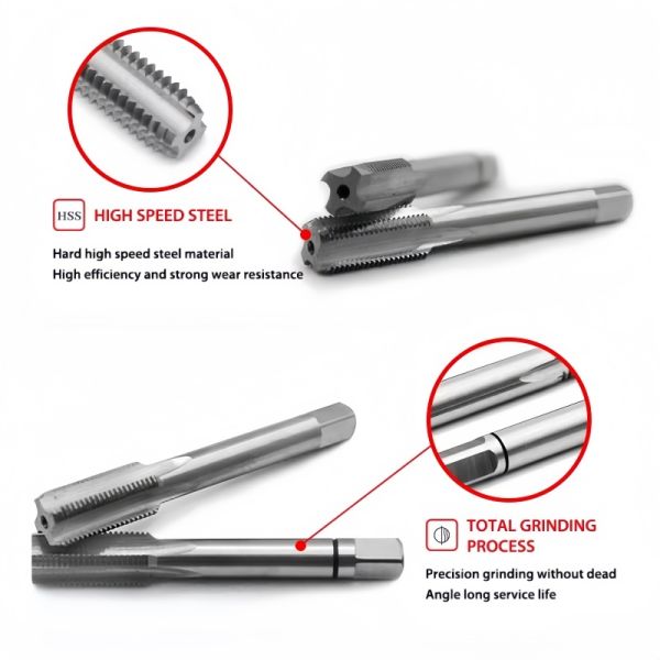 Industrial G-Series Pipe Taps DIN 5157 | HSS-M2 2-Piece Set: Taper & Finish | Professional British Standard Pipe Tapping