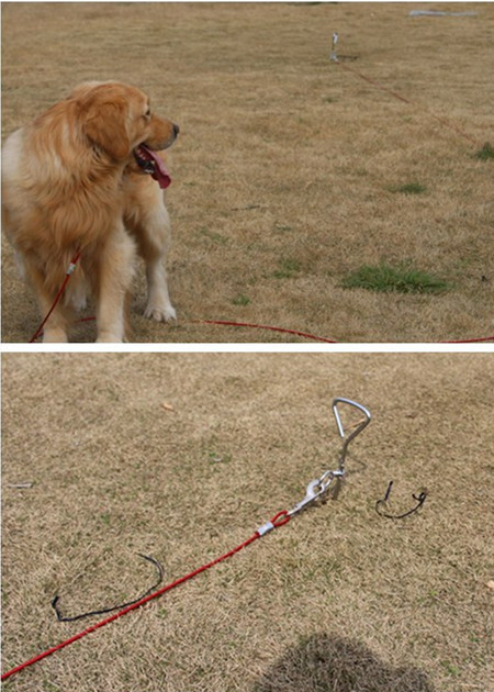 Bite-Proof Heavy Duty Dog Zip Line Run Cable Dog Tie Out Trolley for Large Dogs