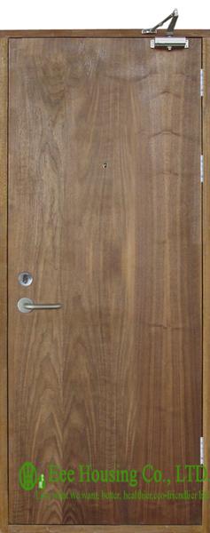 Outward Opening commercial fire rated wooden doors,Flush Type with Perlite infilling