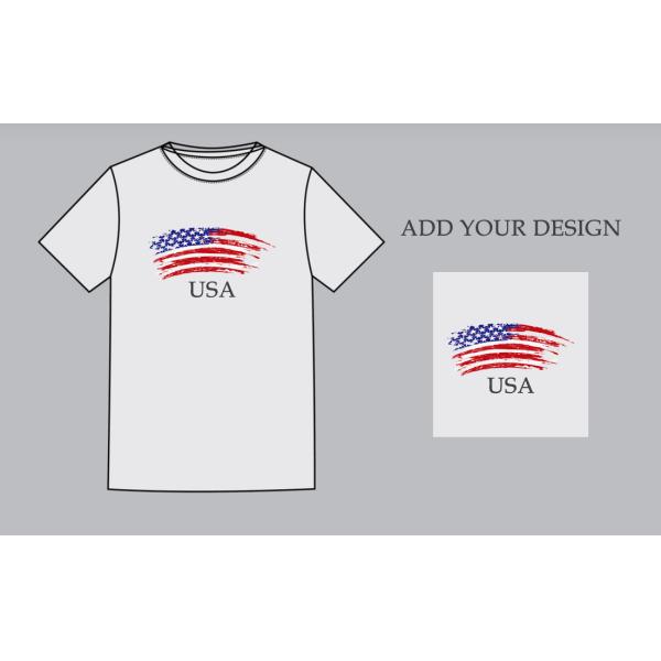 Custom Printed Cotton T-Shirts OEM ODM Anti-Shrink Needle Detection Plus Sizes