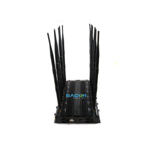 30W High Power 12 Bands Signal Jammer with 50m Range for Cell Phone and Wireless