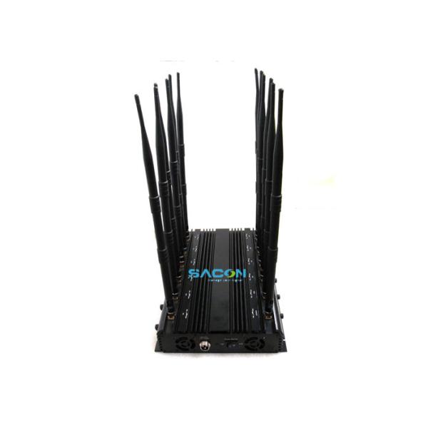 30W High Power 12 Bands Signal Jammer with 50m Range for Cell Phone and Wireless Signal Blocking